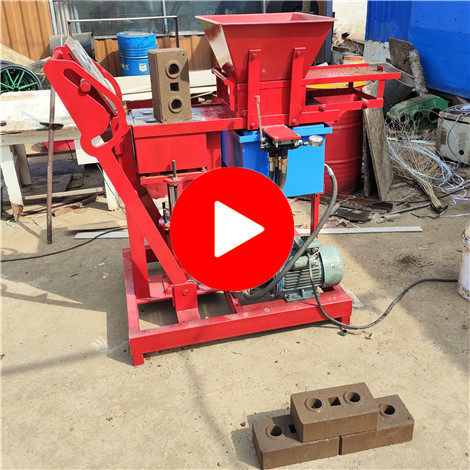 GL2-25 electricity hydraulic press clay issbs block making machine with back open door design